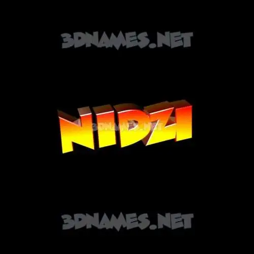 nidzi in Black Background style - 3D name wallpaper nidzi in Black Background style - 3D name wallpaper