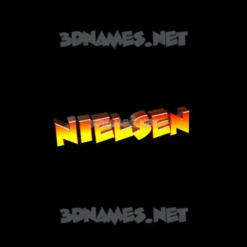 nielsen in Black Background style - 3D name wallpaper nielsen in Black Background style - 3D name wallpaper