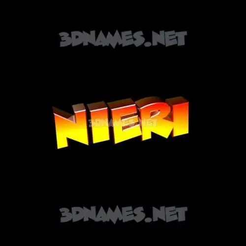 nieri in Black Background style - 3D name wallpaper nieri in Black Background style - 3D name wallpaper