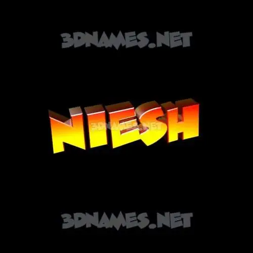 niesh in Black Background style - 3D name wallpaper niesh in Black Background style - 3D name wallpaper