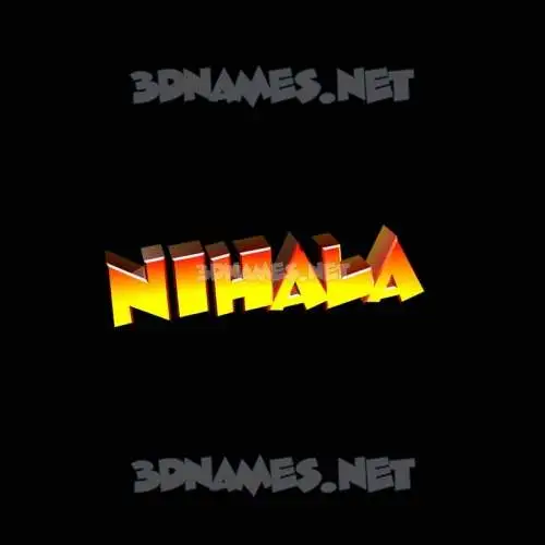 nihala in Black Background style - 3D name wallpaper nihala in Black Background style - 3D name wallpaper