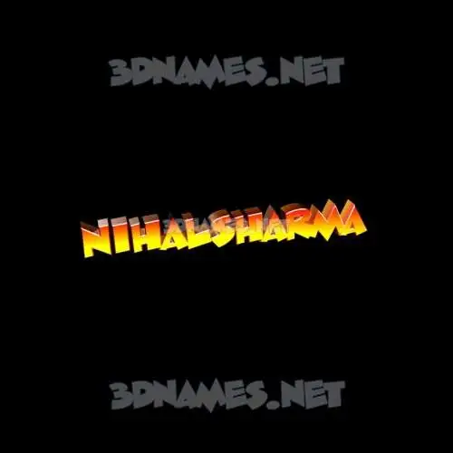 nihalsharma in Black Background style - 3D name wallpaper nihalsharma in Black Background style - 3D name wallpaper