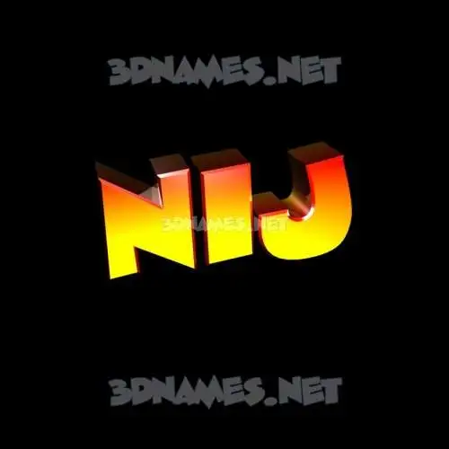 nij in Black Background style - 3D name wallpaper nij in Black Background style - 3D name wallpaper