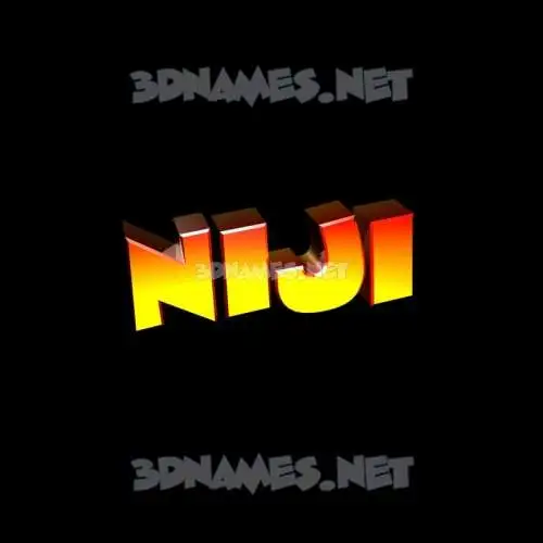 niji in Black Background style - 3D name wallpaper niji in Black Background style - 3D name wallpaper