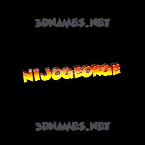 nijogeorge in Black Background style - 3D name wallpaper nijogeorge in Black Background style - 3D name wallpaper