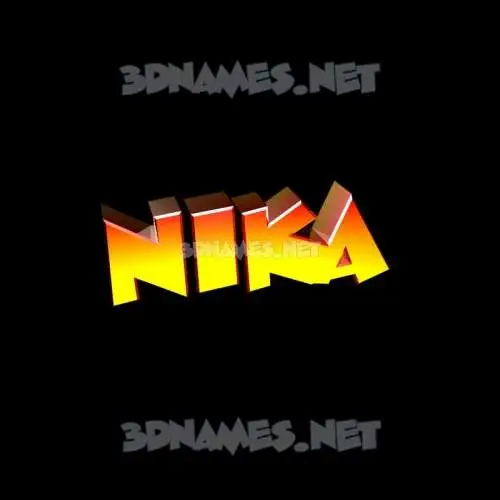 nika in Black Background style - 3D name wallpaper nika in Black Background style - 3D name wallpaper