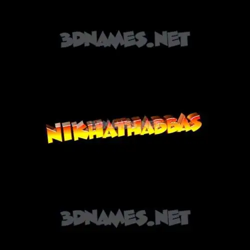 nikhathabbas in Black Background style - 3D name wallpaper nikhathabbas in Black Background style - 3D name wallpaper