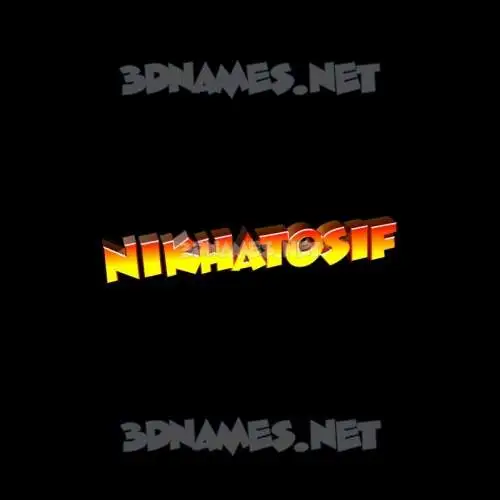 nikhatosif in Black Background style - 3D name wallpaper nikhatosif in Black Background style - 3D name wallpaper