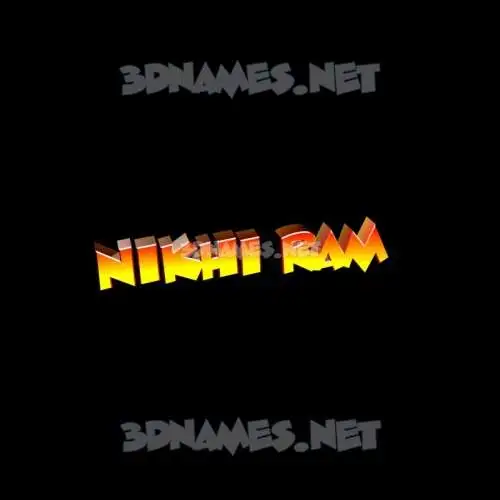 nikhi ram in Black Background style - 3D name wallpaper nikhi ram in Black Background style - 3D name wallpaper