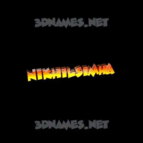 nikhilsimha in Black Background style - 3D name wallpaper nikhilsimha in Black Background style - 3D name wallpaper