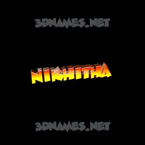 nikhitha in Black Background style - 3D name wallpaper nikhitha in Black Background style - 3D name wallpaper