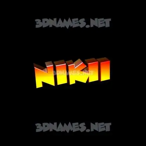 nikii in Black Background style - 3D name wallpaper nikii in Black Background style - 3D name wallpaper