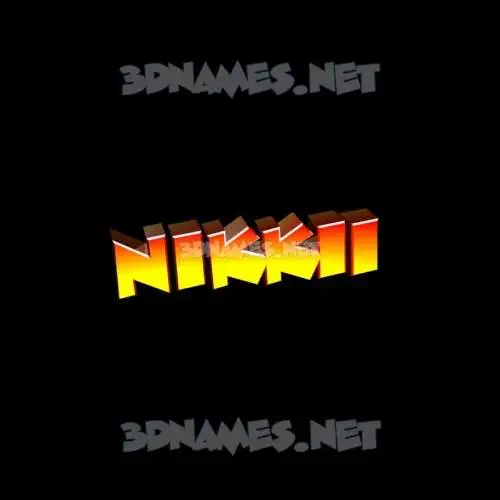 nikkii in Black Background style - 3D name wallpaper nikkii in Black Background style - 3D name wallpaper