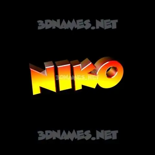 niko in Black Background style - 3D name wallpaper niko in Black Background style - 3D name wallpaper
