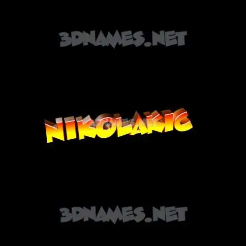 nikolakic in Black Background style - 3D name wallpaper nikolakic in Black Background style - 3D name wallpaper