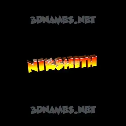 nikshith in Black Background style - 3D name wallpaper nikshith in Black Background style - 3D name wallpaper