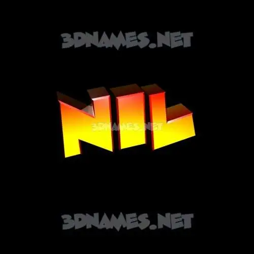 nil in Black Background style - 3D name wallpaper nil in Black Background style - 3D name wallpaper
