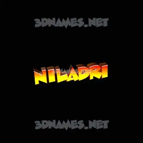 niladri in Black Background style - 3D name wallpaper