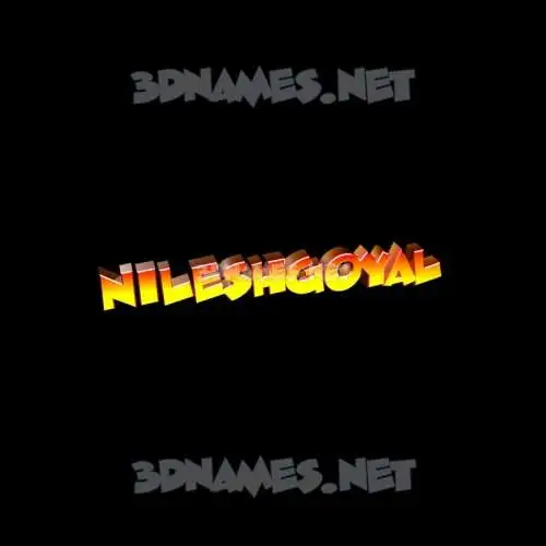 nileshgoyal in Black Background style - 3D name wallpaper