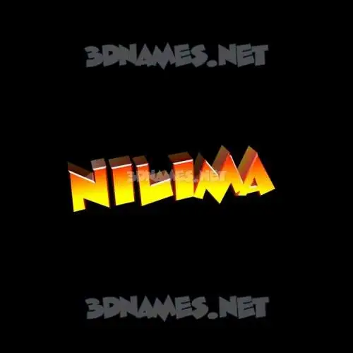 nilima in Black Background style - 3D name wallpaper