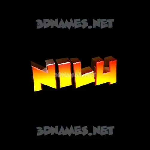 nilu in Black Background style - 3D name wallpaper