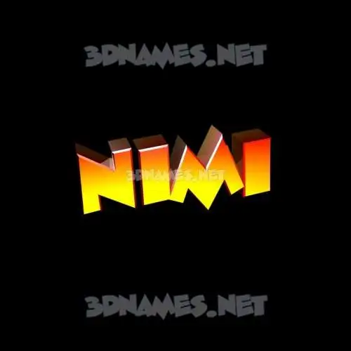 nimi in Black Background style - 3D name wallpaper nimi in Black Background style - 3D name wallpaper