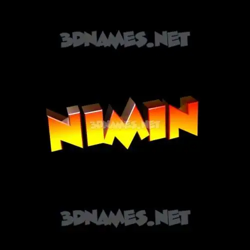 nimin in Black Background style - 3D name wallpaper nimin in Black Background style - 3D name wallpaper