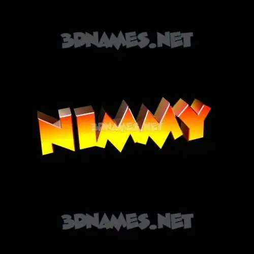 nimmy in Black Background style - 3D name wallpaper