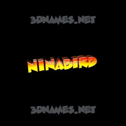 ninabird in Black Background style - 3D name wallpaper ninabird in Black Background style - 3D name wallpaper