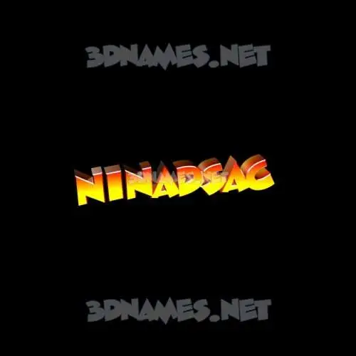 ninadsac in Black Background style - 3D name wallpaper ninadsac in Black Background style - 3D name wallpaper