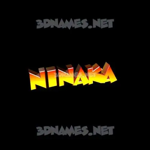 ninaka in Black Background style - 3D name wallpaper ninaka in Black Background style - 3D name wallpaper