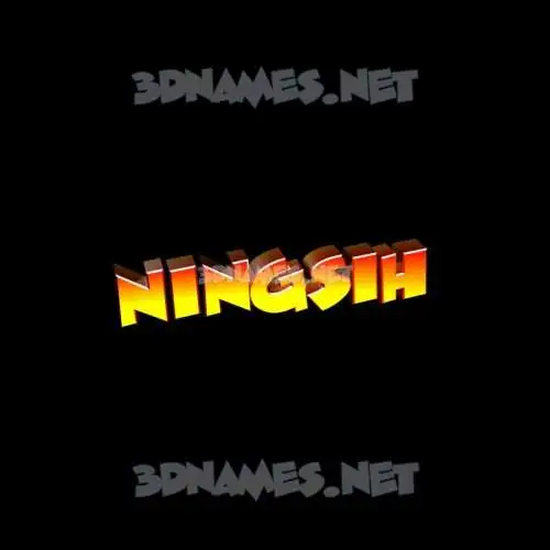 ningsih in Black Background style - 3D name wallpaper ningsih in Black Background style - 3D name wallpaper