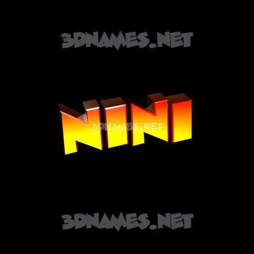 nini in Black Background style - 3D name wallpaper nini in Black Background style - 3D name wallpaper