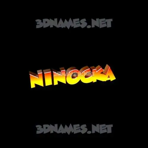 ninocka in Black Background style - 3D name wallpaper ninocka in Black Background style - 3D name wallpaper