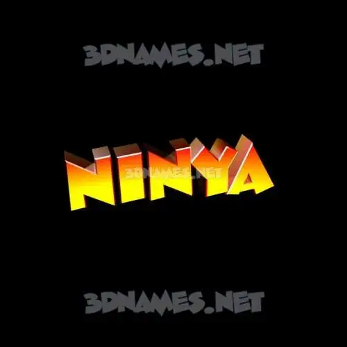 ninya in Black Background style - 3D name wallpaper ninya in Black Background style - 3D name wallpaper