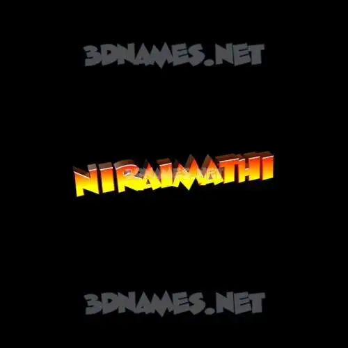 niraimathi in Black Background style - 3D name wallpaper