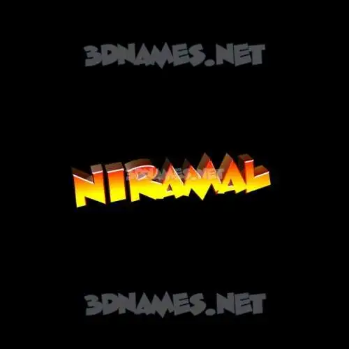 niramal in Black Background style - 3D name wallpaper