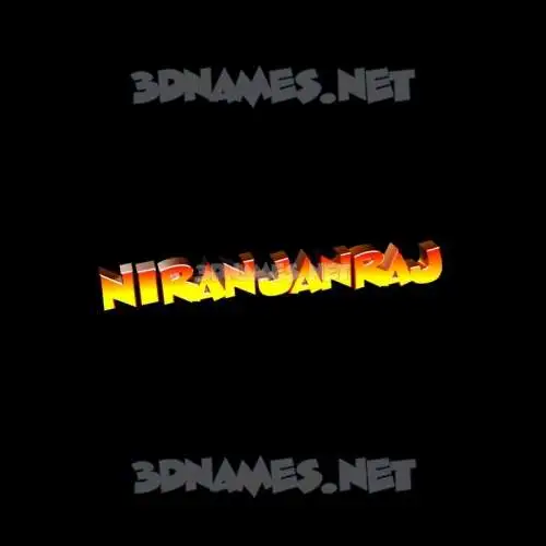 niranjanraj in Black Background style - 3D name wallpaper