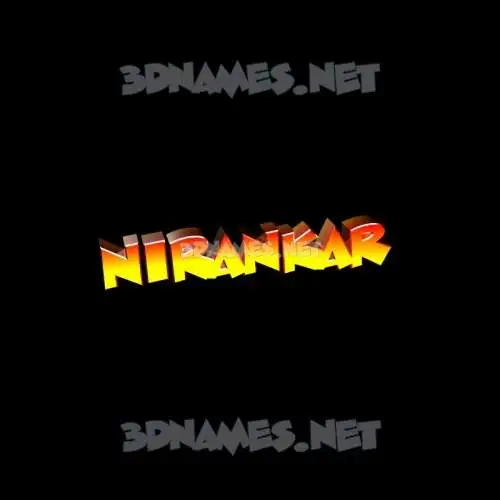 nirankar in Black Background style - 3D name wallpaper