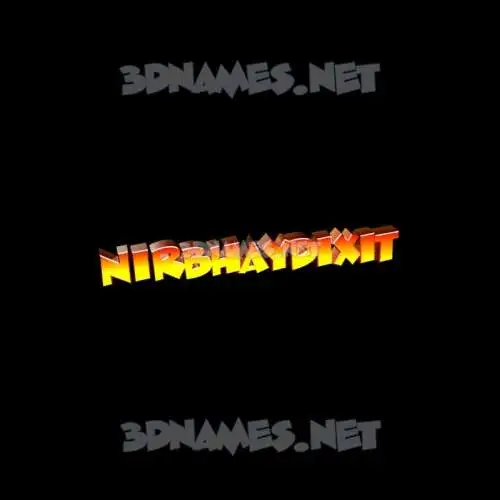 nirbhaydixit in Black Background style - 3D name wallpaper
