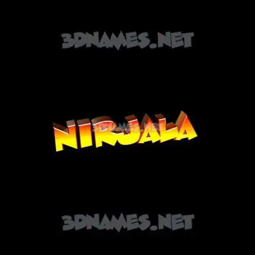 nirjala in Black Background style - 3D name wallpaper nirjala in Black Background style - 3D name wallpaper