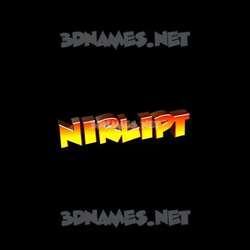 nirlipt in Black Background style - 3D name wallpaper nirlipt in Black Background style - 3D name wallpaper