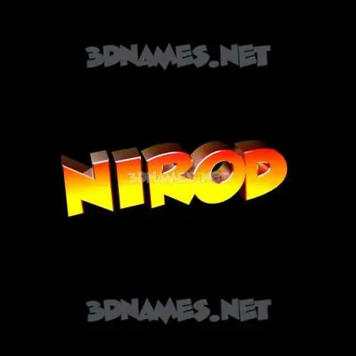 nirod in Black Background style - 3D name wallpaper
