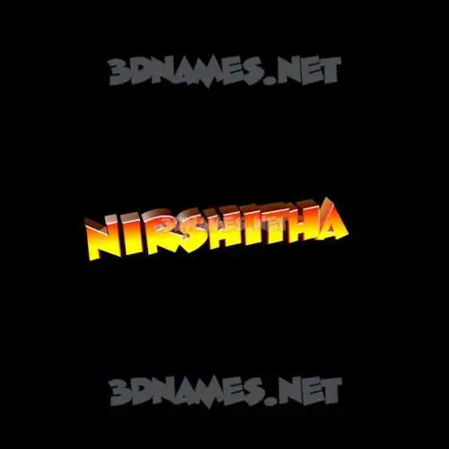 nirshitha in Black Background style - 3D name wallpaper nirshitha in Black Background style - 3D name wallpaper