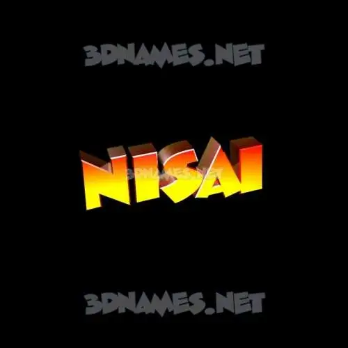 nisai in Black Background style - 3D name wallpaper nisai in Black Background style - 3D name wallpaper