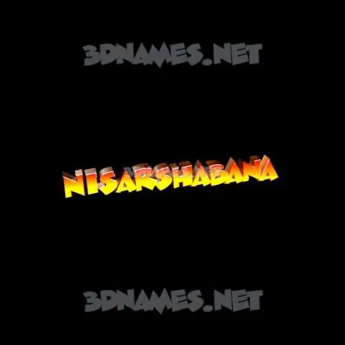 nisarshabana in Black Background style - 3D name wallpaper nisarshabana in Black Background style - 3D name wallpaper