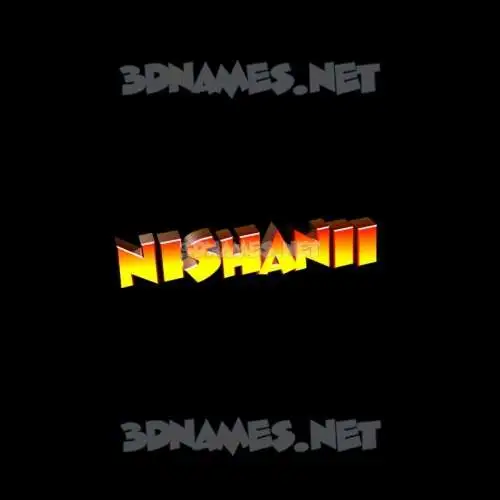 nishanii in Black Background style - 3D name wallpaper nishanii in Black Background style - 3D name wallpaper