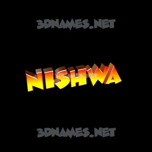 nishwa in Black Background style - 3D name wallpaper nishwa in Black Background style - 3D name wallpaper
