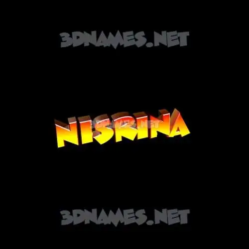 nisrina in Black Background style - 3D name wallpaper nisrina in Black Background style - 3D name wallpaper