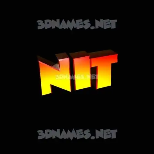 nit in Black Background style - 3D name wallpaper nit in Black Background style - 3D name wallpaper